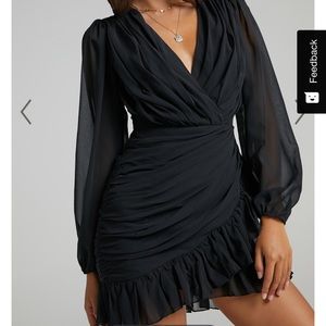 Showpo “Can I Be Your Honey” Black Dress